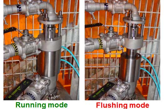 TrumpJet is used for sludge dewatering. Automated self-cleaning mechanism; most suitable for applications where there are obstructive particles in the injection stock