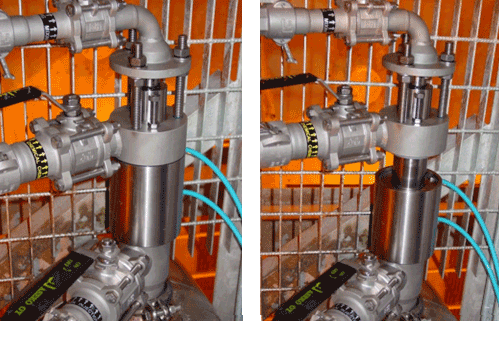 TrumpJet Trombonefor-thick stock and sludge dewatering, with self-cleaning mechanism