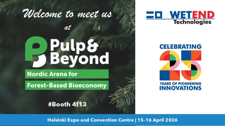 Wetend Technologies is celebrating 25 years of pioneering innovations at Pulp &Beyond 2026