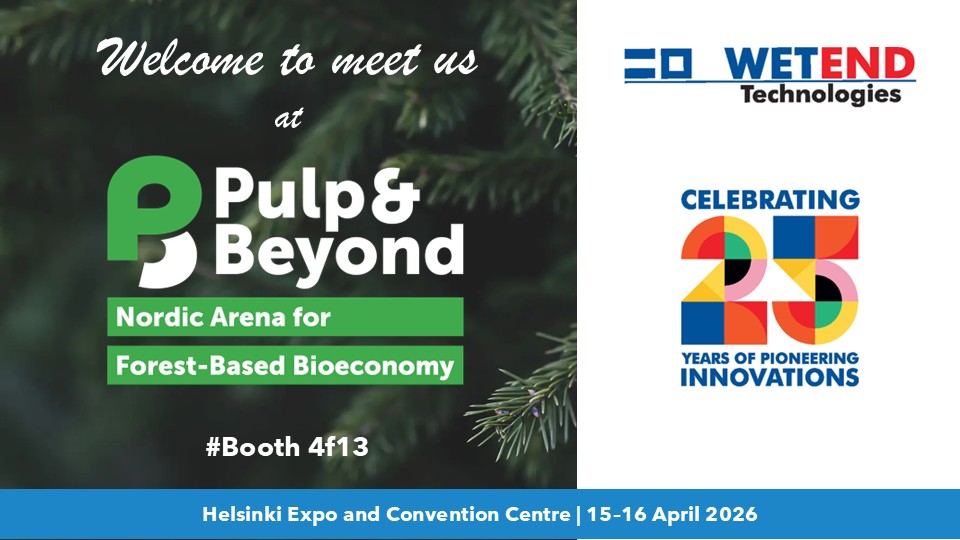 Wetend Technologies is celebrating 25 years of pioneering innovations at Pulp &Beyond 2026